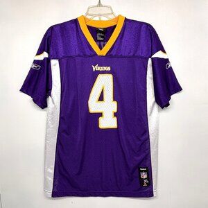 Reebok On Field MN Vikings Brett Favre #4 NFL Football Jersey Youth XL (18-20)